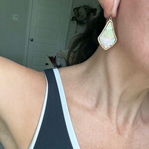 Kendra Scott Rose Gold and Iridescent Earrings